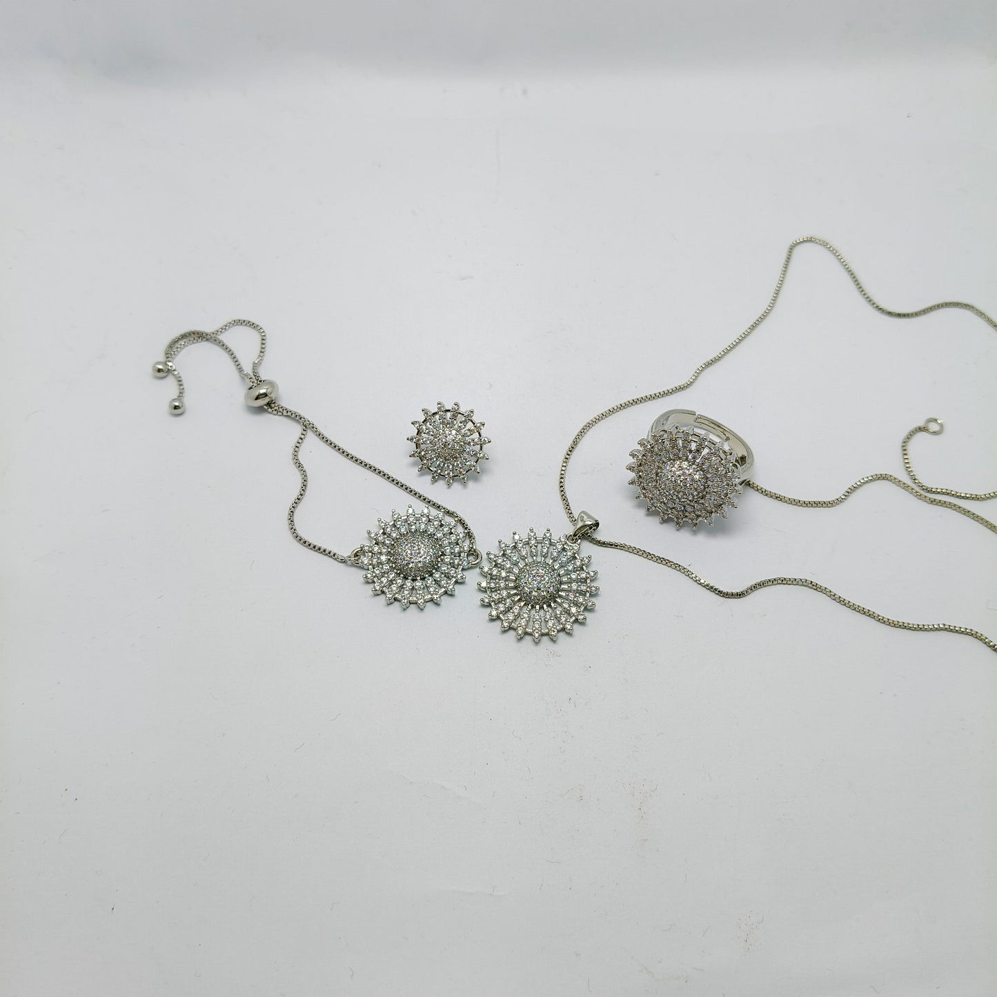 Sterling Silver Pendant Set