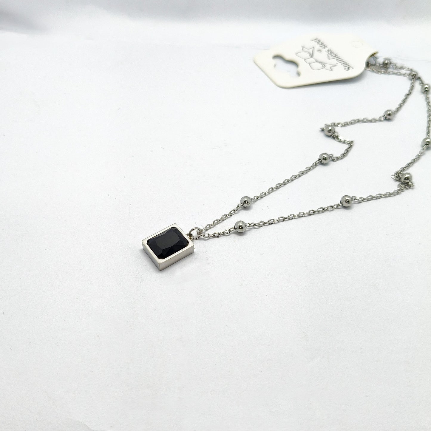 Black Stone Necklace