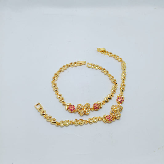 Gold-Plated Butterfly Bracelet
