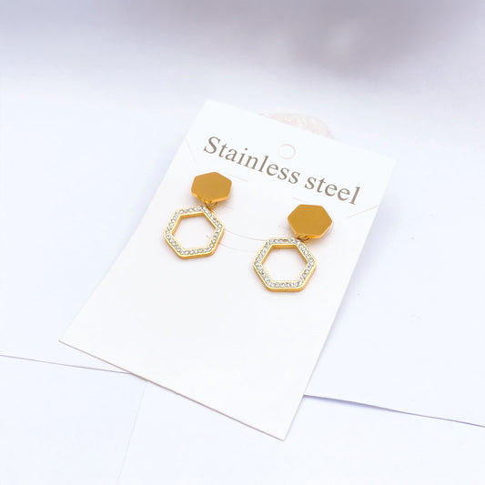 Hexagon Earrings