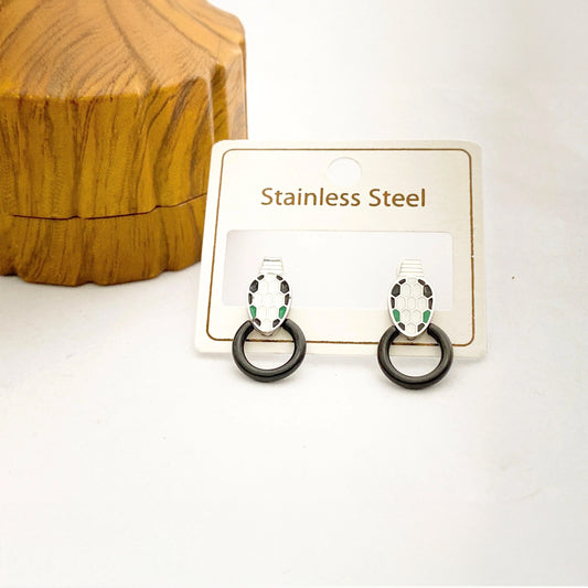 Snake Hoop Earrings