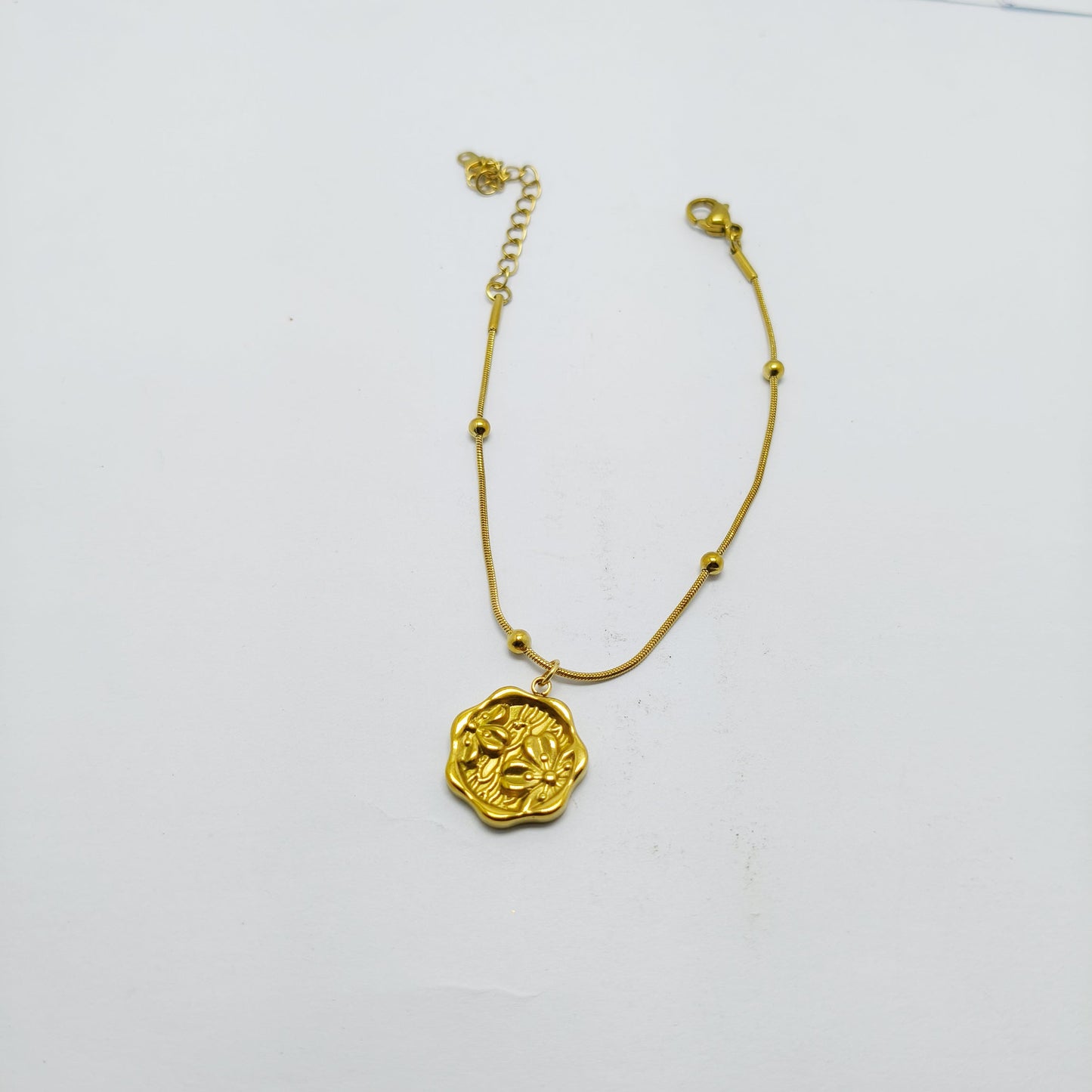 Floral Charm Bracelet