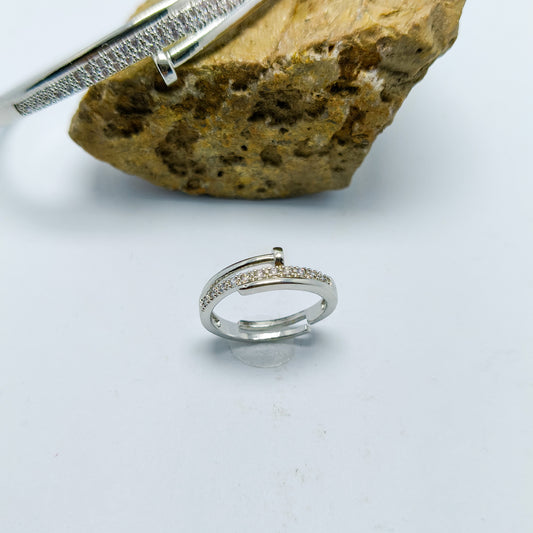 Zircone Bangle with Ring