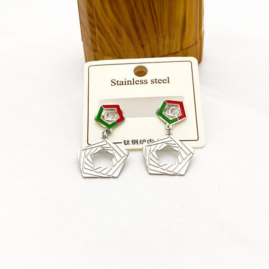 Pentagon Earrings