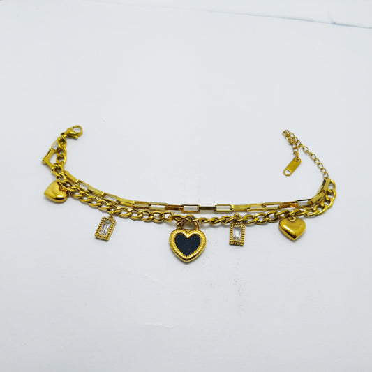 Double Sided Heart Bracelet