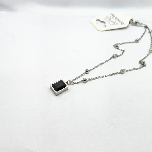 Black Stone Necklace