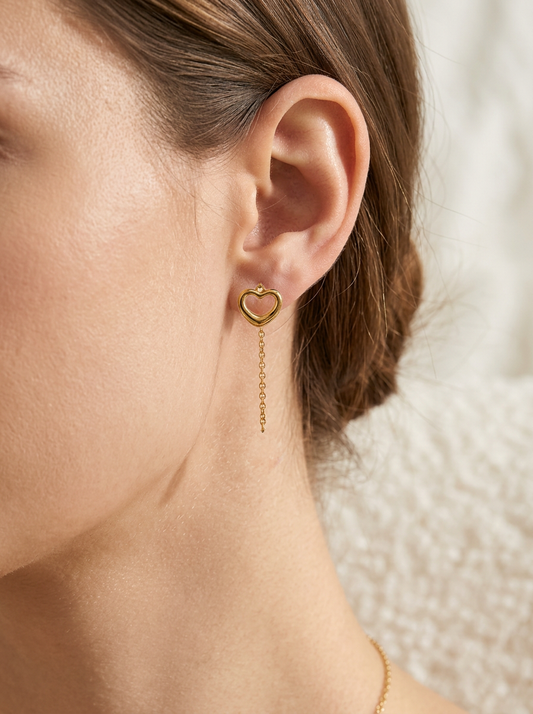 Heart Dangle Earrings