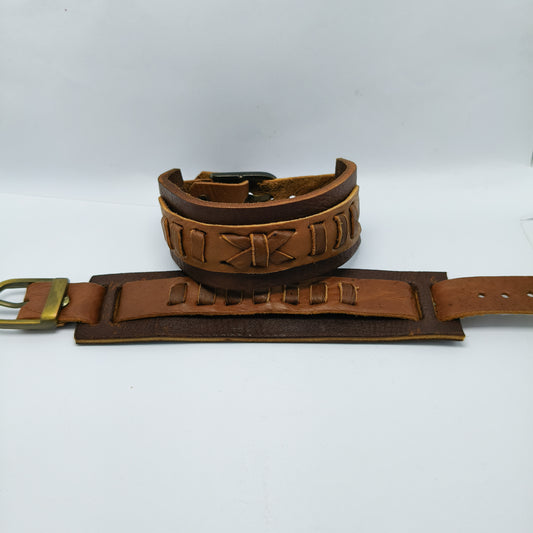 Handmade Leather Cuff Bracelet