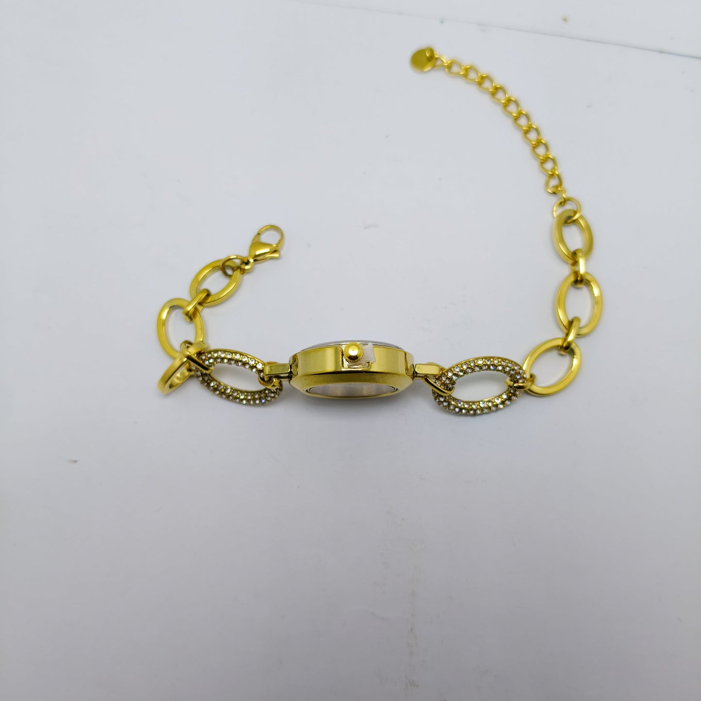 Gold-Tone Chain Bracelet Watch